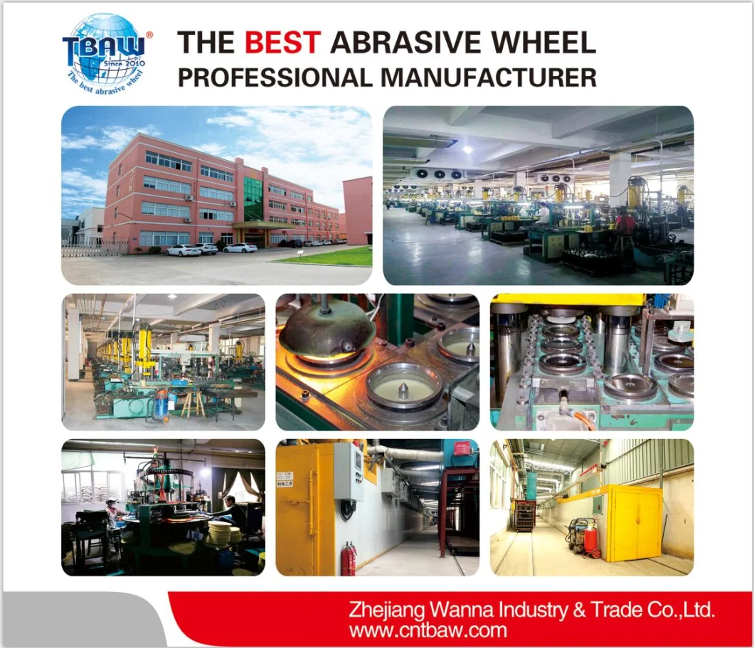 100/105/107/115/125/150/180/230/350/355/400mm China Factory Abrasive Metal Cut off Disc Cutting Wheel with 2net/1net/Non-Woven